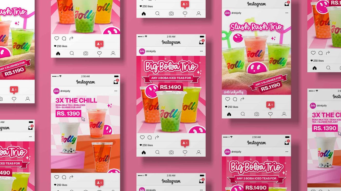 Jolly boba social campaign