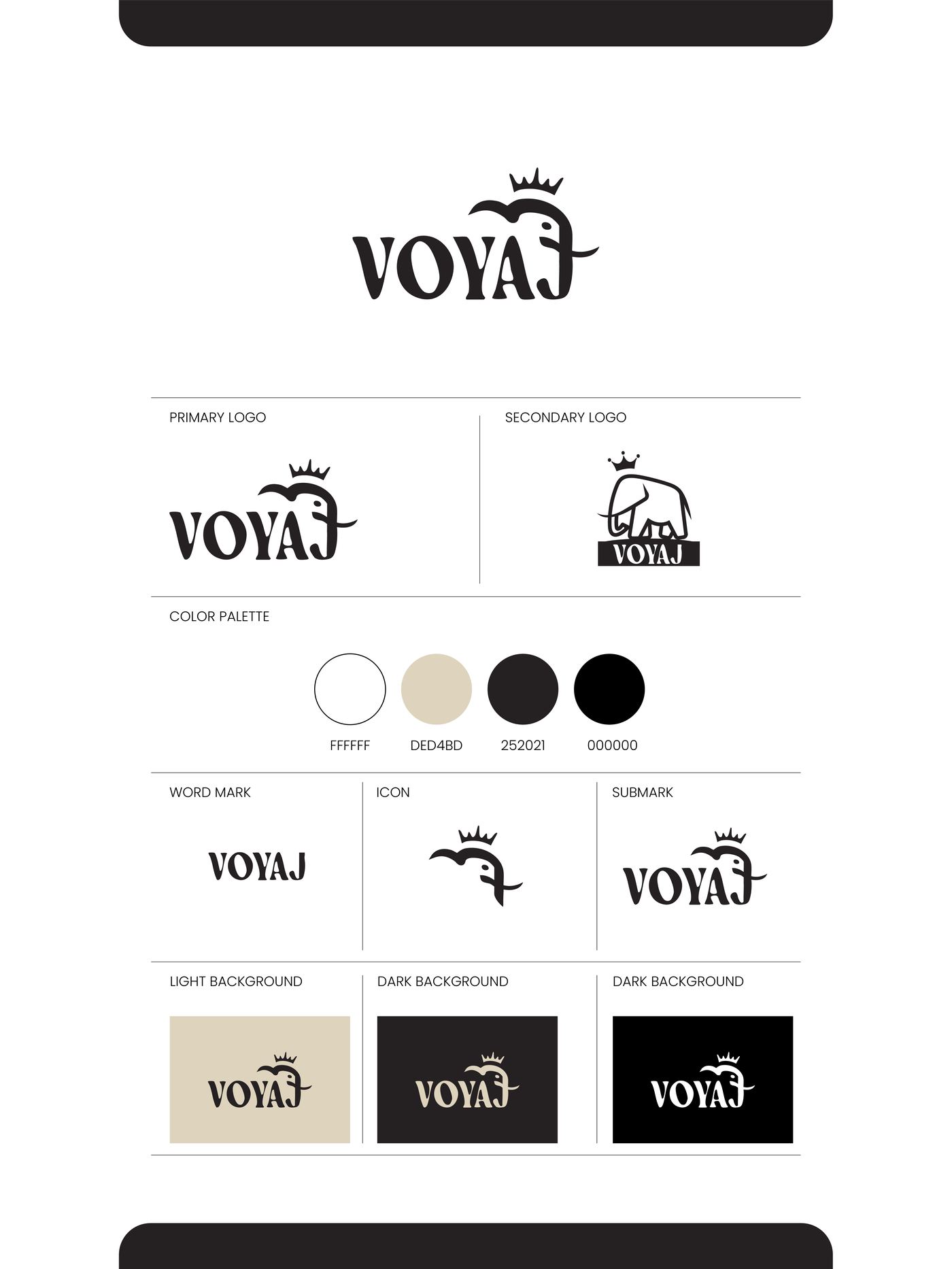 Voyaj brand guidelines