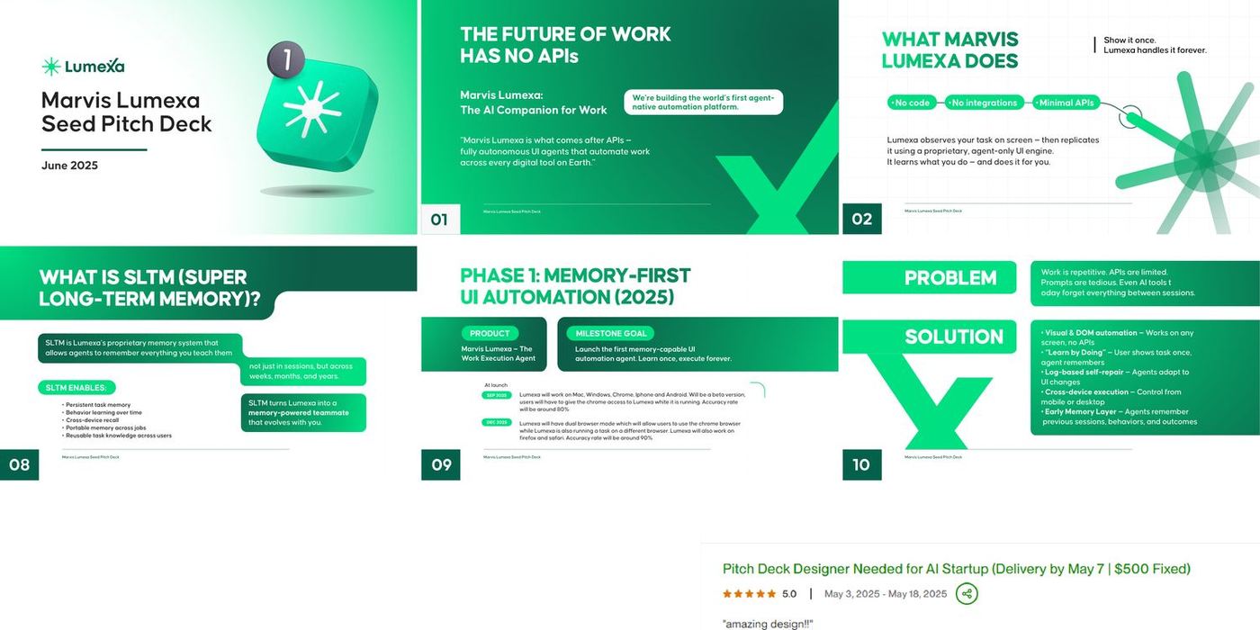 Marvis Lumexa seed pitch deck