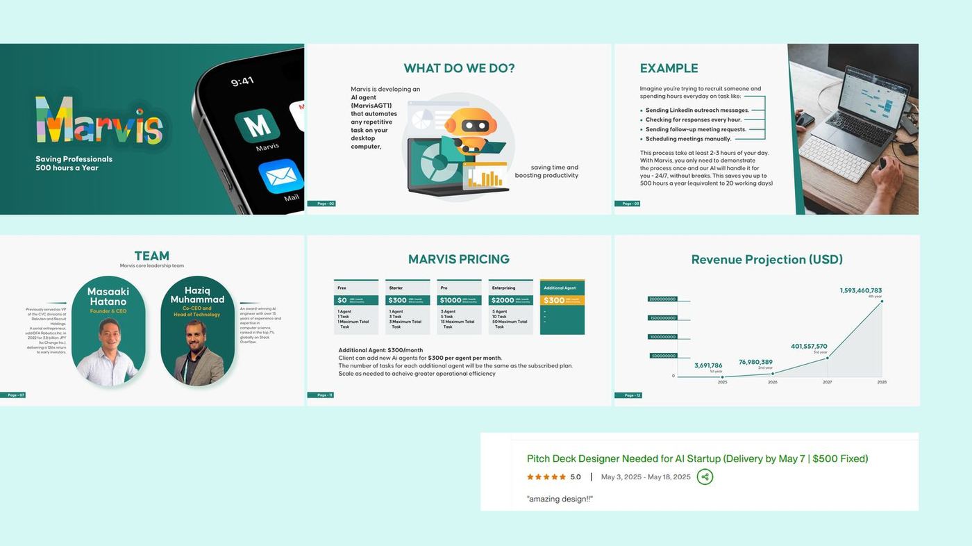 Marvis seed pitch deck